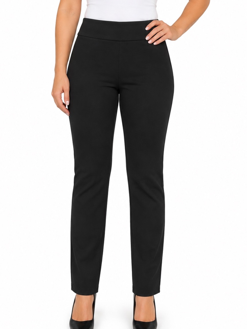 White House Black Market Ponte Slim-Leg Pull-On Pants